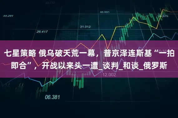 七星策略 俄乌破天荒一幕，普京泽连斯基“一拍即合”，开战以来头一遭_谈判_和谈_俄罗斯